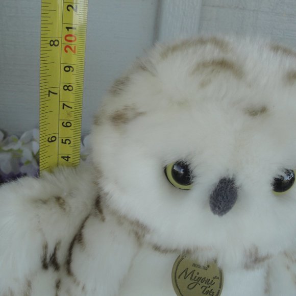 Miyoni Tot by Aurora Plush snowy owl--10" tall - Picture 6 of 7